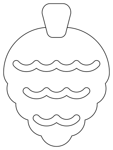 Pine Cone Coloring Page